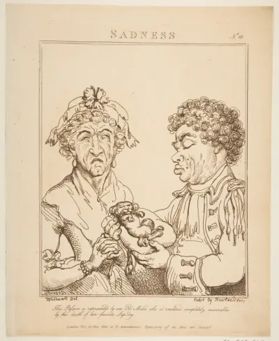 Sadness (Le Brun Travested, or Caricatures of the Passions)