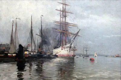 Sailboat in Flensburg Harbour