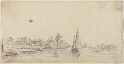 Sailboat on an Estuary