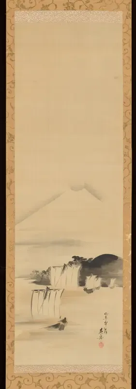 Sailboats and Mount Fuji