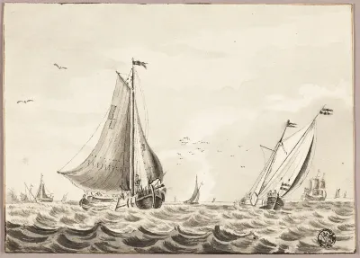 Sailboats on Sea