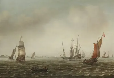 Sailing boats in a breeze