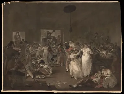 Sailors at a drunken orgy