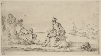 Sailors Seated on a Bank