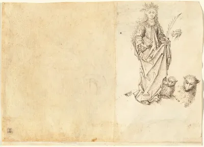 Saint Agnes (verso)