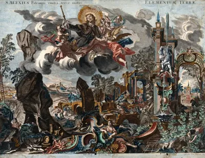 Saint Alexius as protector against earthquakes
