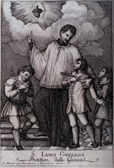 Saint Aloysius Gonzaga as protector of youth