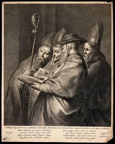 Saint Ambrose, Saint Gregory the Great, Saint Jerome and Saint Augustine of Hippo