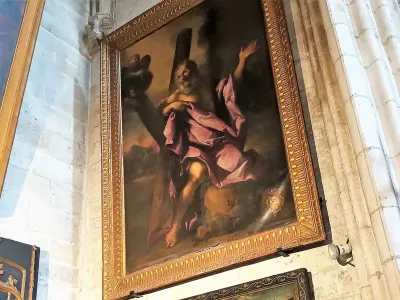 Saint Andrew and his cross