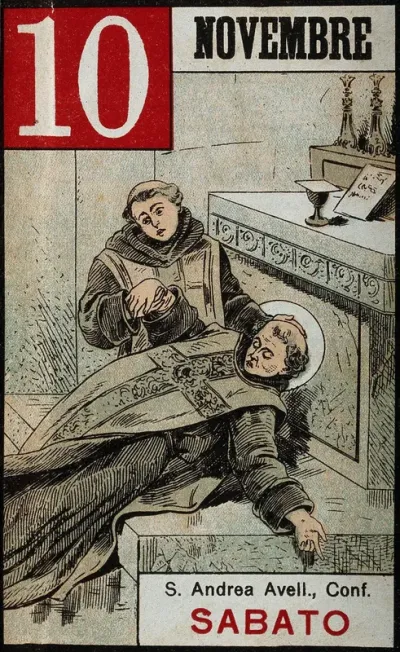Saint Andrew Avellino: he dies of apoplexy at the altar