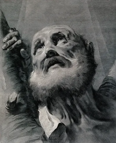 Saint Andrew. Engraving by G.M. Pitteri after G.B. Piazzetta