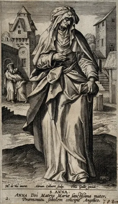 Saint Anne. Engraving by A. Collaert after M. de Vos