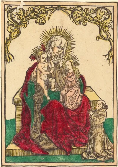 Saint Anne, The Madonna and Child, and a Franciscan Monk