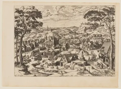 Saint Anthony Abbot, from Landscapes with Biblical Subjects and Saints