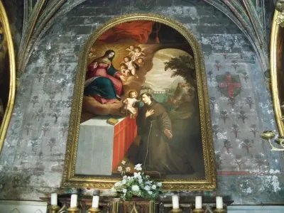 Saint Antoine de Padoue caressant le Christ enfant