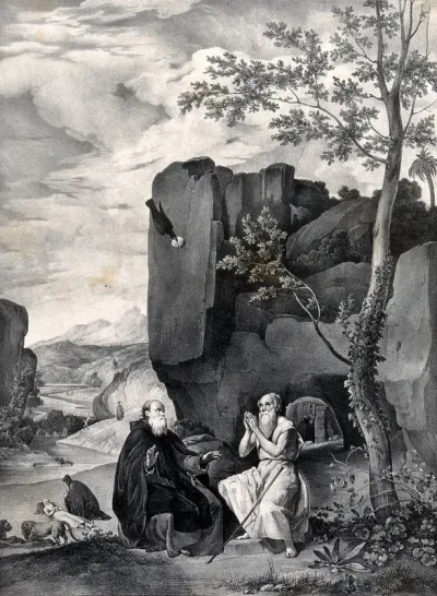 Saint Antony Abbot with Saint Paul the Hermit