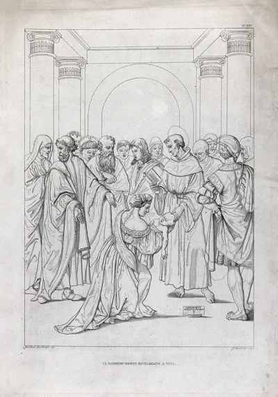 Saint Antony of Padua bringing a baby back from the dead [?]