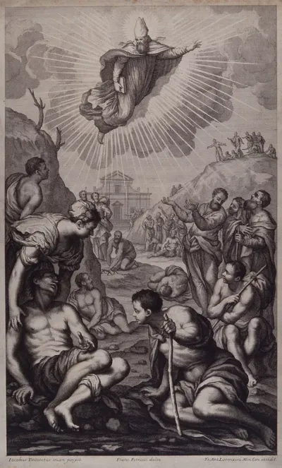 Saint Augustine of Hippo healing the sick
