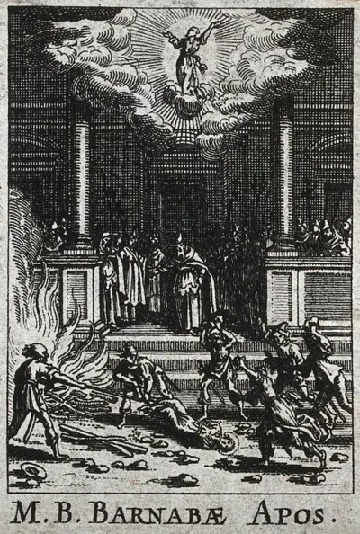 Saint Barnabas: his martyrdom