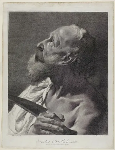 Saint Bartholomew, from The Holy Family and the Twelve Apostles