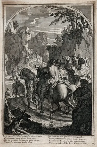 Saint Bruno: he and his companions travel on horseback through the Chartreuse mountains