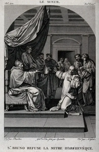 Saint Bruno refuses an archbishopric