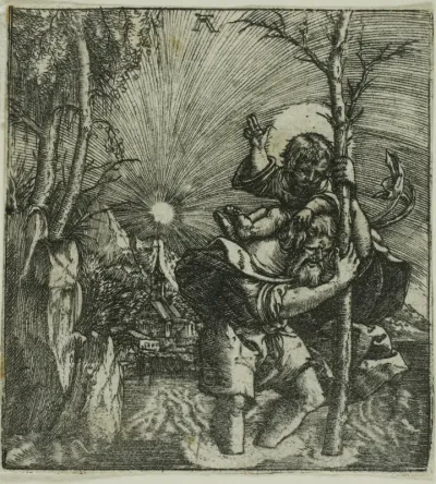 Saint Christopher Carrying the Christ Child