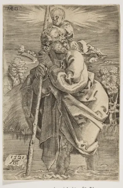 Saint Christopher Facing Left (reverse copy)