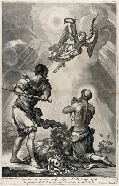 Saint Christopher: his martyrdom