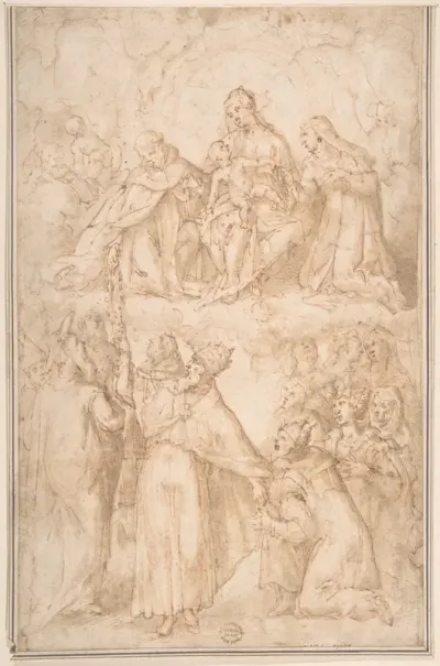 Saint Dominic Giving the Rosary to Pope Pius V