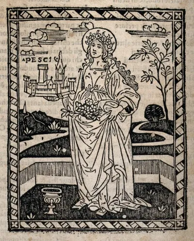 Saint Dorothy: she holds the city of Pescia in her hand