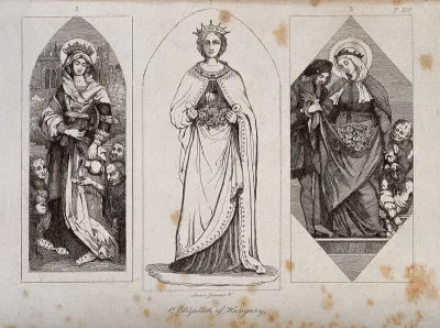 Saint Elizabeth of Hungary: three figures