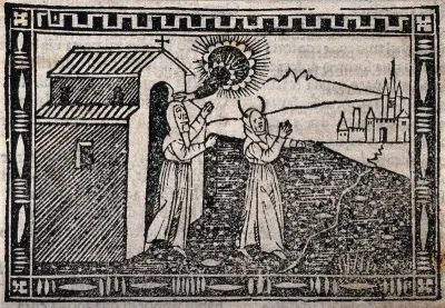 Saint Eufrasia. Woodcut, 1558