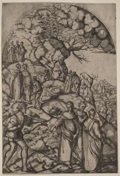 Saint Filippo Benizzi Healing a Beggar