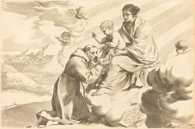 Saint Francis Adoring the Christ Child