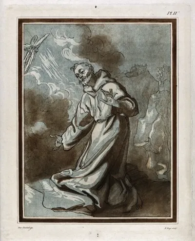 Saint Francis of Assisi receiving the stigmata of Christ