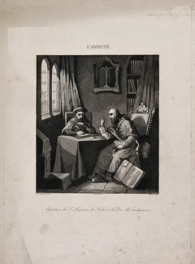 Saint Francis of Sales conversing with the Duke of Lesdiguières