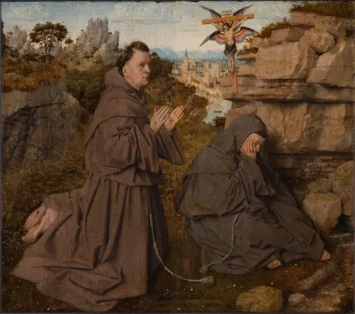 Saint Francis receives the stigmata