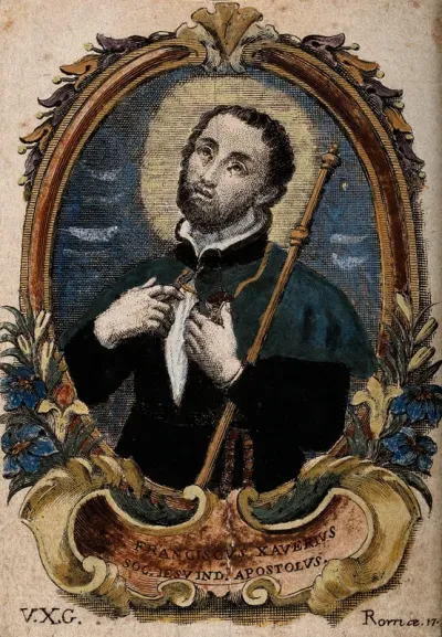Saint Francis Xavier, head and shoulders in oval