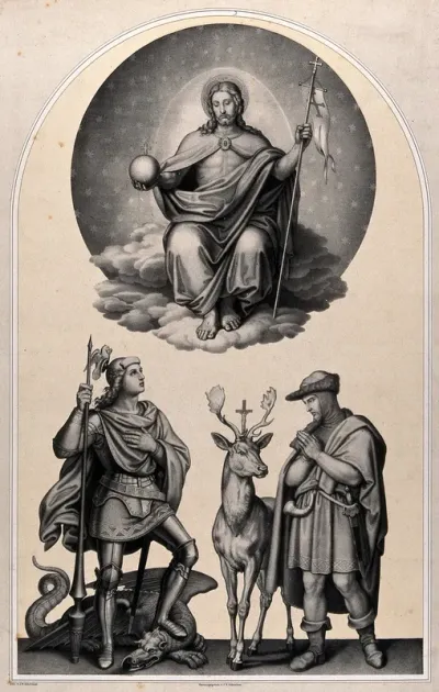 Saint George and Saint Hubert of Tongres