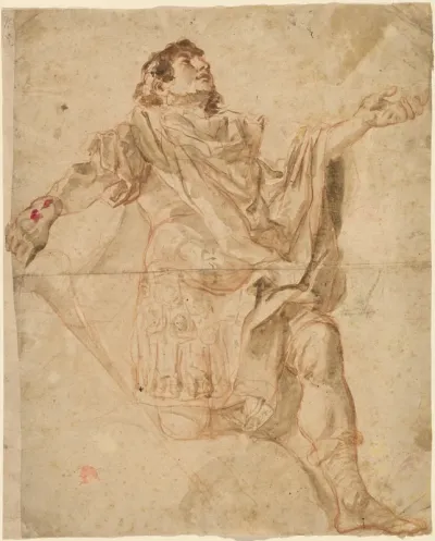 Saint George Kneeling (recto)