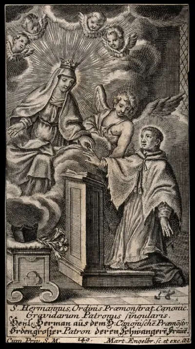 Saint Hermann Josef of Steinfeld as patron of pregnant women