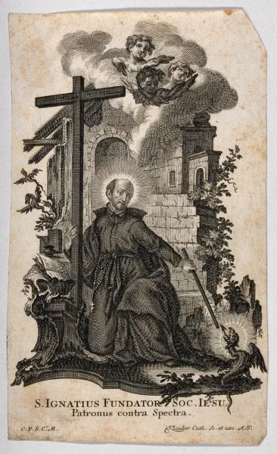 Saint Ignatius of Loyola as protector against evil spirits
