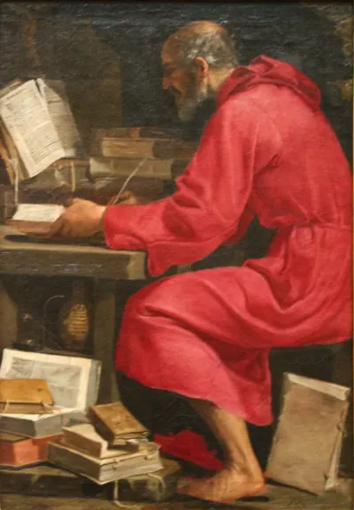 Saint Jérôme écrivant