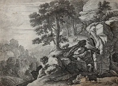 Saint Jerome in a landscape