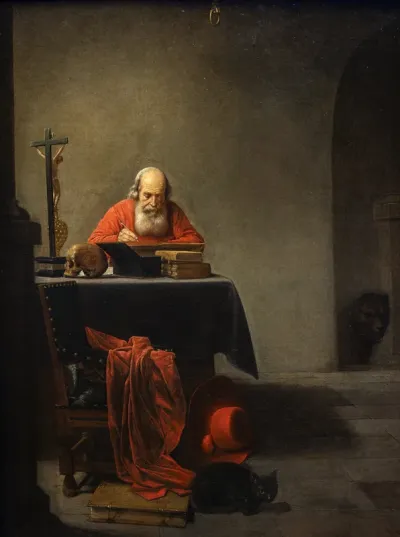 Saint Jerome in his Study