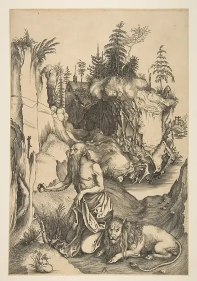 Saint Jerome Penitent in the Wilderness (copy)