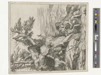 Saint Jerome reading in the desert