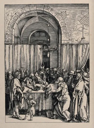 Saint Joachim. Woodcut after A. Dürer