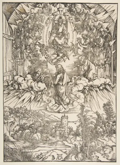 Saint John before God and the Elders, from "The Apocalypse"